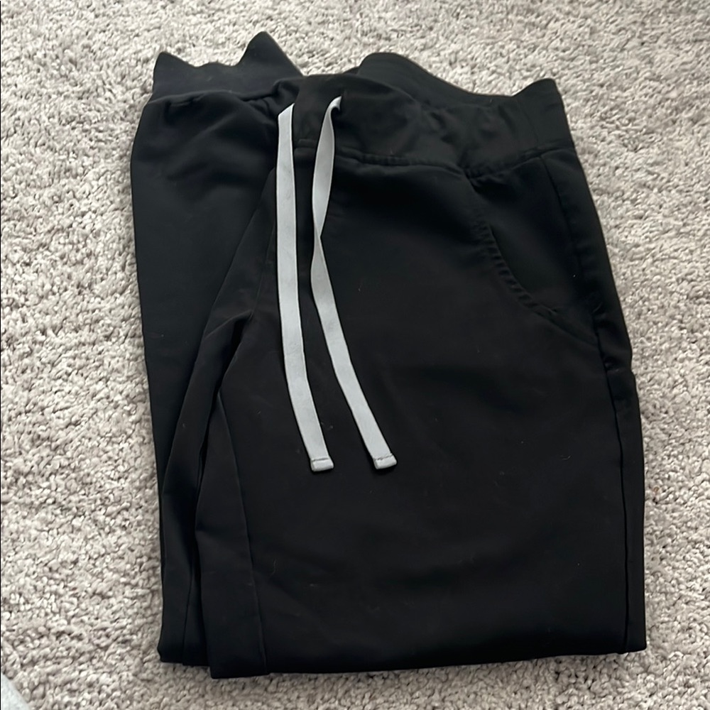 Figs Black Jogger Scrub Pants